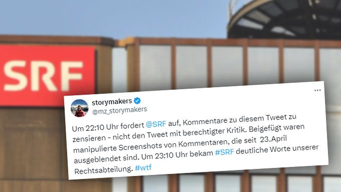 Kritik an Moderatorin: SRF fordert Schweizer zu Kommentar-Zensur auf